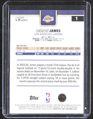 2025-26 Topps Chrome Update #1 LeBron James