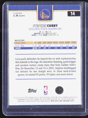 2025-26 Topps Chrome Update #14 Stephen Curry Xfractor