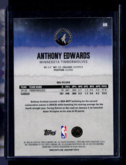 2025-26 Topps Signature Class #68 Anthony Edwards Purple #/100