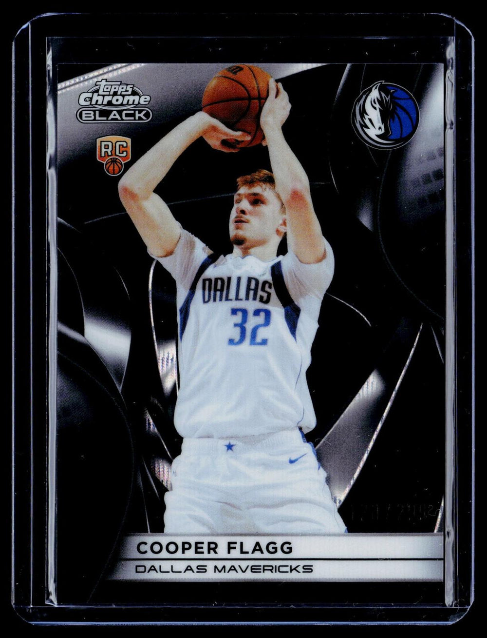 2025-26 Topps Chrome Black #101 Cooper Flagg Refractor Wave #/299