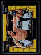 2023 Panini Select UFC #295 Robert Whittaker Gold Prizm #/10