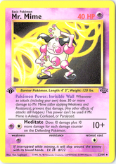 Mr. Mime (22) Rare Jungle 22/64 1st Edition NM