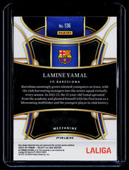 2023-24 Panini Select La Liga #136 Lamine Yamal White Silver
