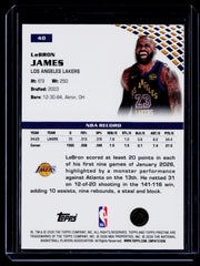 2025-26 Topps Pristine #40 LeBron James Arc Refractor
