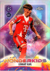Lennart Karl Topps Chrome UEFA Club Competitions - Wonderkids WK-8 NM