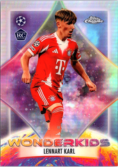 Lennart Karl Topps Chrome UEFA Club Competitions - Wonderkids WK-8 NM