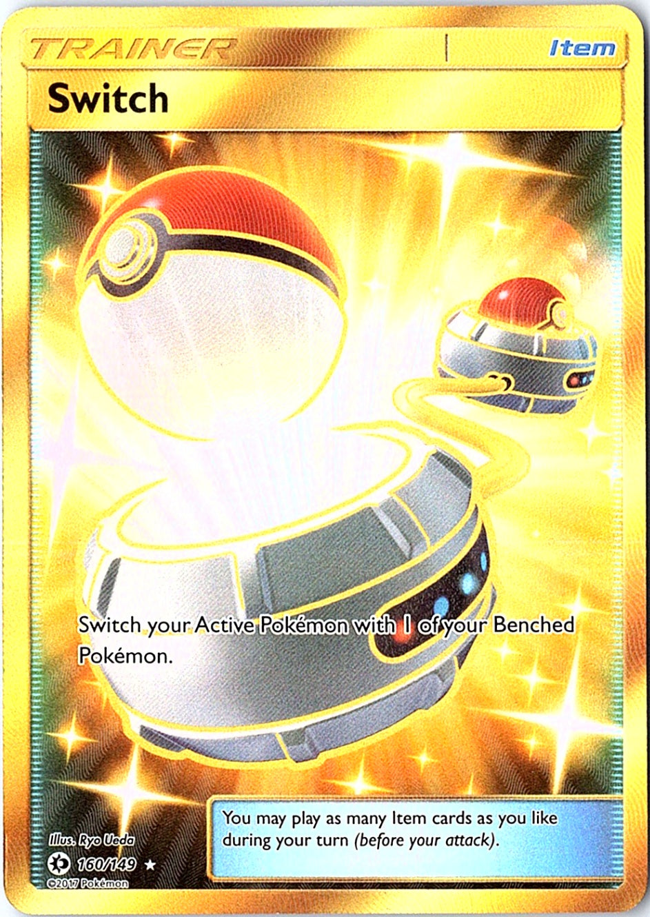 Switch (Secret) Secret Rare SM Base Set 160/149 NM