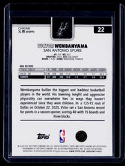 2025-26 Topps Chrome Update #22 Victor Wembanyama RayWave