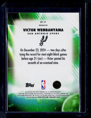 2025-26 Topps Chrome Update #ST-17 Victor Wembanyama Stratospheric Stars