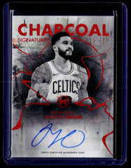 2025-26 Topps Motif #CS-JT Jayson Tatum Charcoal Signatures Cadmium Orange #/25