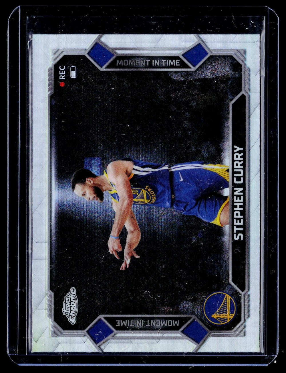 2025-26 Topps Chrome Update #MT-2 Stephen Curry Moment In Time Refractor