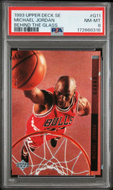1993 Upper Deck Se Behind The Glass #G11 Michael Jordan Behind The Glass PSA 8
