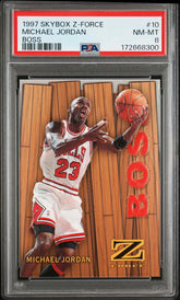 1997 Skybox Z-Force Boss #10 Michael Jordan Boss PSA 8