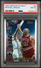 1995 Topps Mystery Finest #M1 Michael Jordan PSA 8