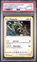 2024 Pokemon S&S Black Star Promos #029 Rayquaza-Holo Premium Coll PSA 10