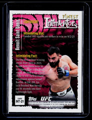 Benoit Saint Denis Topps Finest UFC - Intimidators INT-21 NM