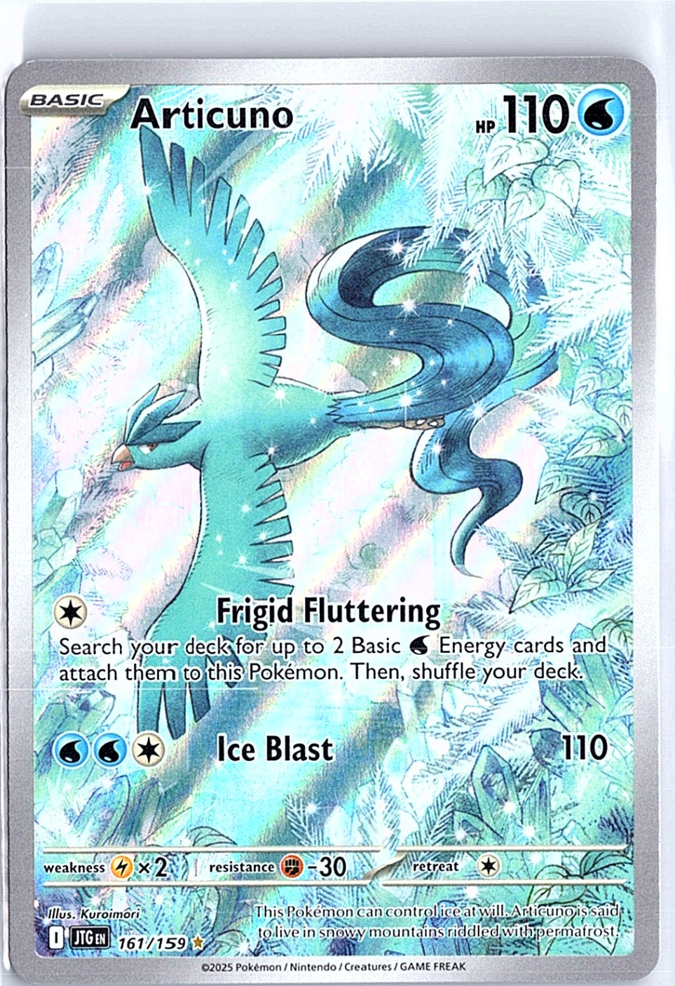 Articuno Illustration Rare SV09: Journey Together 161/159 NM