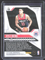 2024-25 Panini Prizm - Prizms Blue Kyle Kuzma /150 Basketball Washington Wizards