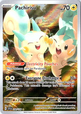 Pachirisu Illustration Rare SV01: Scarlet & Violet Base Set 208/198 NM