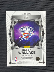 2024-25 Obsidian Cason Wallace Galaxy Ink Auto /99 (Back)