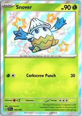 Snover Shiny Rare SV: Paldean Fates 100/091 NM
