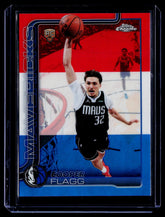Cooper Flagg Topps Chrome Update - Red White and Blue Refractor 151 NM