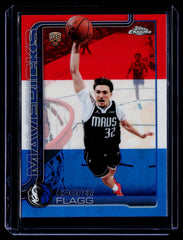 Cooper Flagg Topps Chrome Update - Red White and Blue Refractor 151 NM