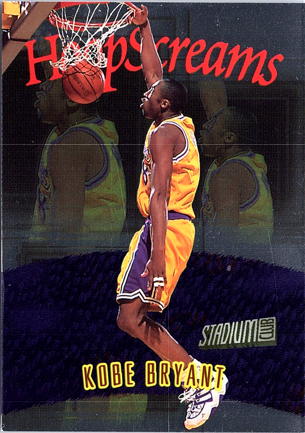 1997-98 Stadium Club - Hoop Screams Kobe Bryant Basketball Los Angeles Lakers