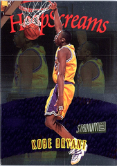 1997-98 Stadium Club - Hoop Screams Kobe Bryant Basketball Los Angeles Lakers