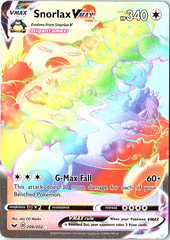 Snorlax VMAX (Secret) Secret Rare SWSH01: Sword & Shield Base Set 206/202 MP