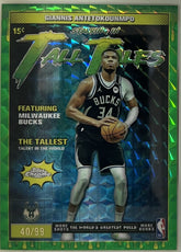Giannis Antetokounmpo Topps Chrome - Tall Tales Green Geometric Refractor NM