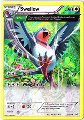 Swellow - 72/108 (XY Roaring Skies) Rare Deck Exclusives 072/108 NM