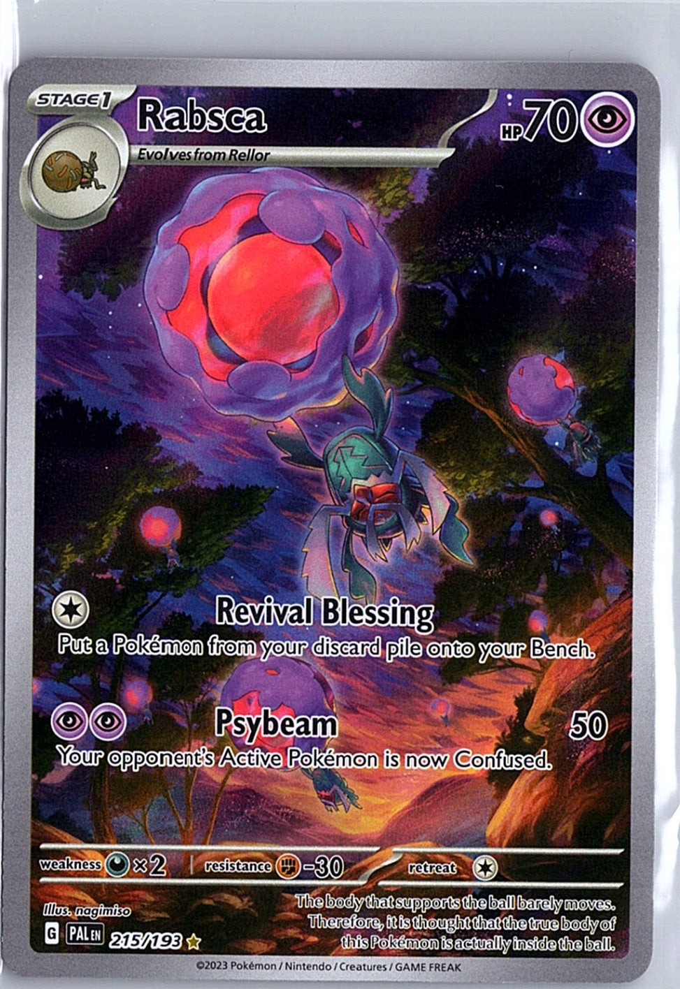 Rabsca Illustration Rare SV02: Paldea Evolved 215/193 NM