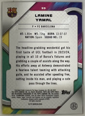 Lamine Yamal Finest UEFA Club Competitions - Pink Prism Refractor 99 NM (Back)
