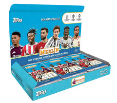 2024-25 Topps Chrome Merlin UEFA Club Competitions Soccer Hobby Box
