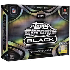 2025 Topps Chrome Black Football NFL Hobby Box