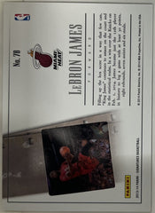 LeBron James Panini Signatures - Film 78 NM (Back)