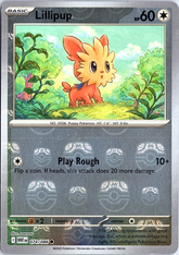 Lillipup (Master Ball Pattern) Common SV: White Flare 074/086 NM