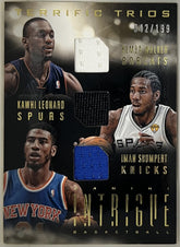 Iman Shumpert / Kawhi Leonard / Kemba Walker Panini Intrigue - Terrific Trios NM