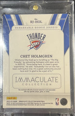 Chet Holmgren Panini Immaculate Collection - Remarkable Rookie Jerseys RJ-HOL NM