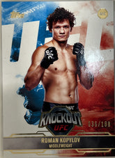 Roman Kopylov Topps Knockout UFC - Gold 77 NM