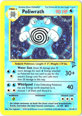 Poliwrath Holo Rare Base Set 2 015/130 LP