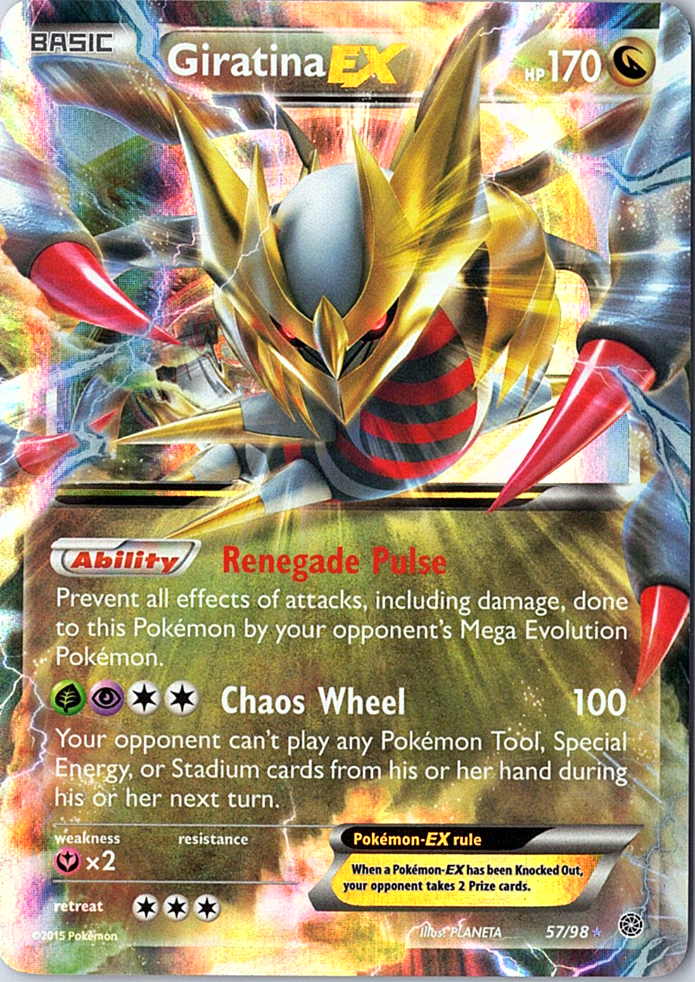 Giratina EX Ultra Rare XY - Ancient Origins 57/98 NM