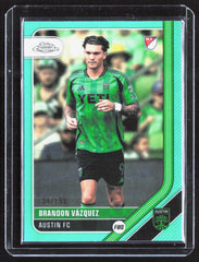 2026 Topps Chrome MLS - Aqua Refractor Brandon Vázquez 177 /199 Soccer Austin FC