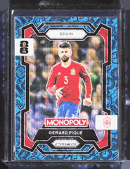 2026 Panini Prizm Monopoly FIFA WC Four Corners Blue Wave Prizms Gerard Piqué