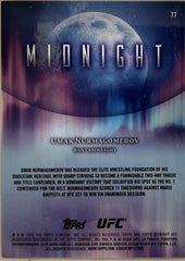 Umar Nurmagomedov Topps Midnight UFC 77 NM (Back)