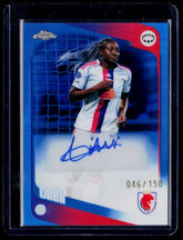 Kadidiatou Diani 2025-26 Topps Chrome UEFA Womens UWCL Blue Auto /150 #CA-KD