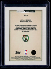 Jaylen Brown Topps Chrome - Glass Canvas GC-10 NM
