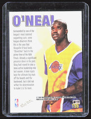 1997-98 SkyBox Z-Force Shaquille O'Neal 196 Basketball Los Angeles Lakers (Back)