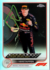 Max Verstappen Topps Chrome Formula 1 - Refractor 158 NM